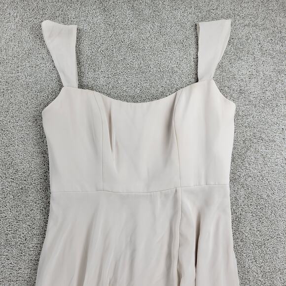 After Six Formal Dress Womens 10R Oat Chiffon Full Length Bridesmaid Evening - Picture 7 of 16